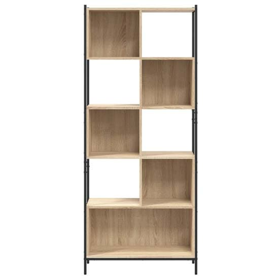 Cassis Wooden Bookcase With 5 Shelves In Sonoma Oak_3