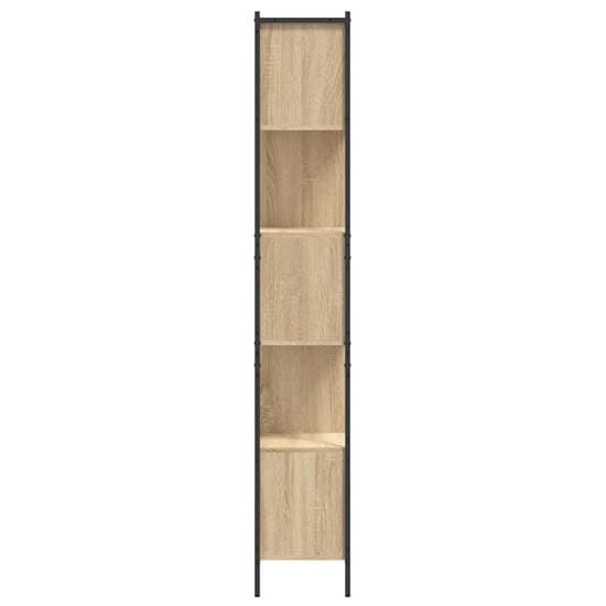 Cassis Wooden Bookcase With 5 Shelves In Sonoma Oak_4
