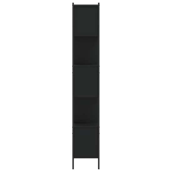 Cassis Wooden Bookcase With 7 Shelves In Black_4