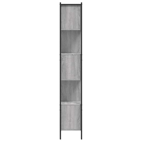 Cassis Wooden Bookcase With 7 Shelves In Grey Sonoma Oak_4