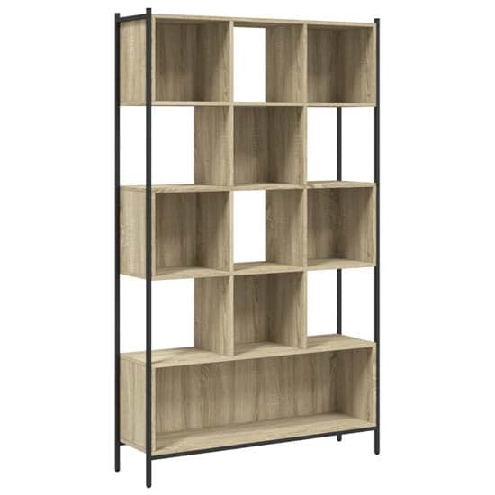 Cassis Wooden Bookcase With 7 Shelves In Sonoma Oak_2