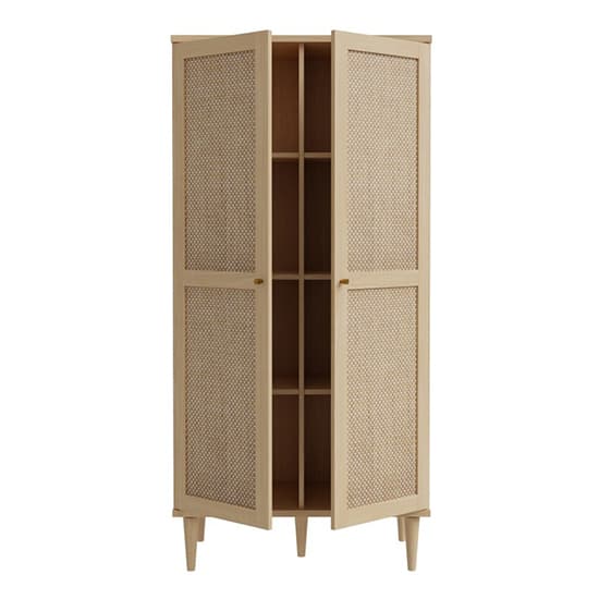 Cassis Wooden Wardrobe With 2 Doors In Light Oak Effect_3