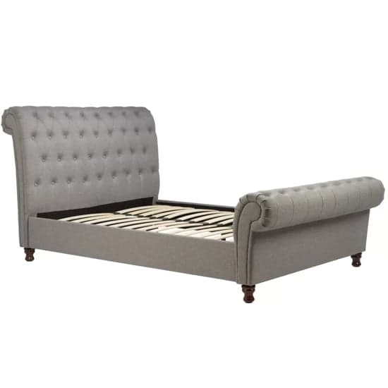 Castella Fabric Double Bed In Grey_3