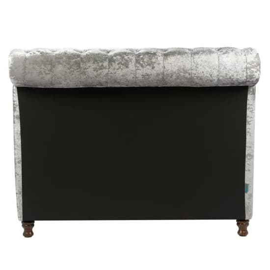 Castella Fabric King Size Bed In Steel Crushed Velvet_6