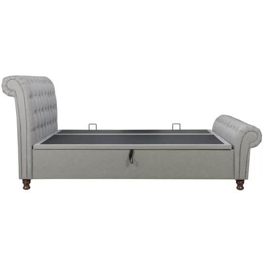Castella Fabric Ottoman Super King Bed In Grey Furniture in Fashion