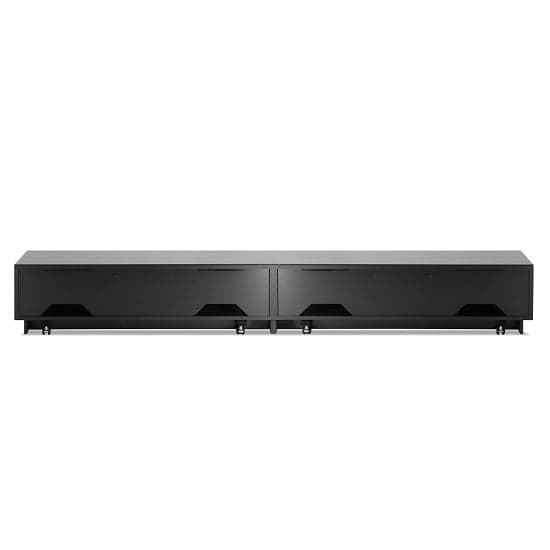 Crick LCD TV Stand In Black With Four Glass Door_4