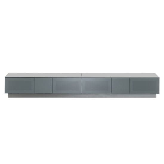 Crick LCD TV Stand In Grey With Four Glass Door