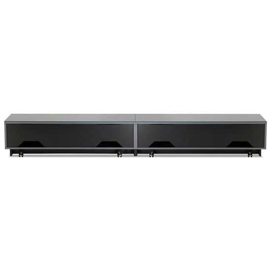 Crick LCD TV Stand In Grey With Four Glass Door_3