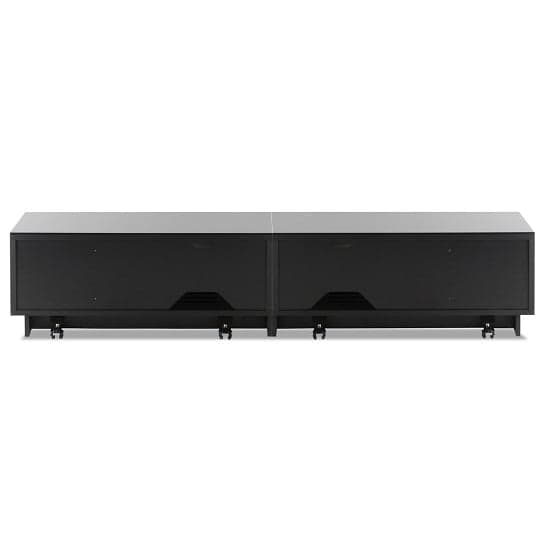 Crick LCD TV Stand Large In Black With Glass Door_4