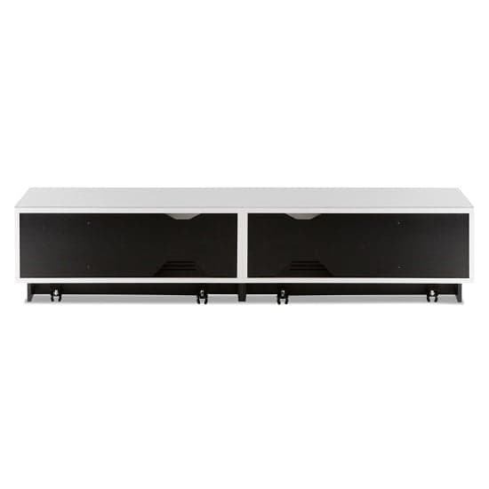 Crick LCD TV Stand Large In White With Glass Door_3