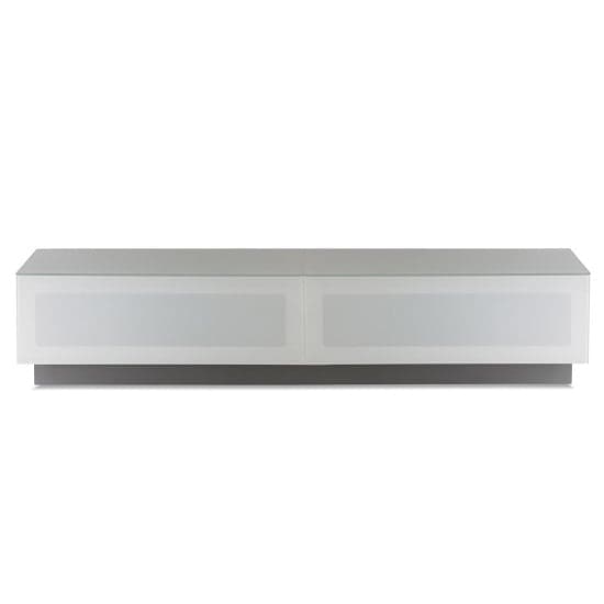 Crick LCD TV Stand Large In White With Glass Door_1
