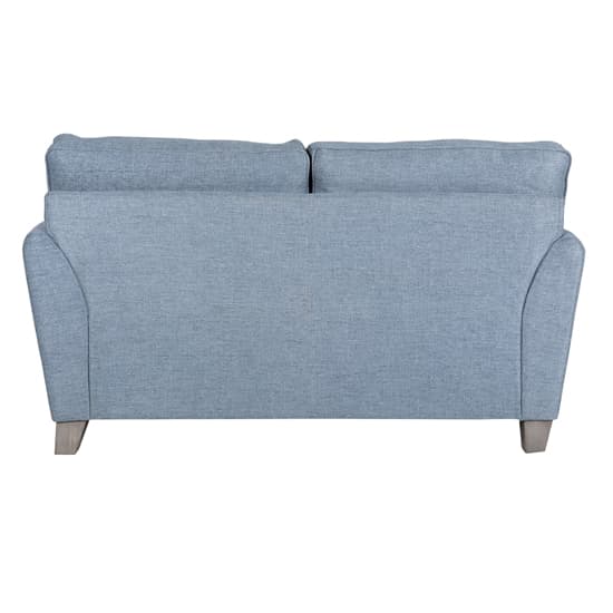 Castro Fabric 2 Seater Sofa In Blue With Cushions_3
