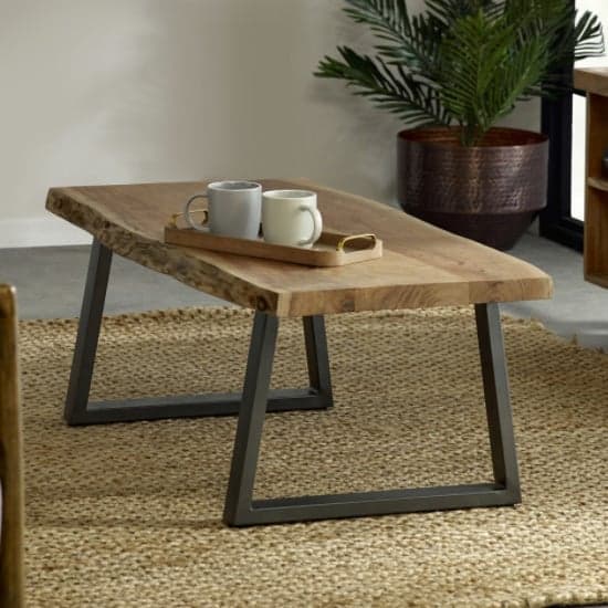 Catila Live Edge Wooden Coffee Table In Oak_1