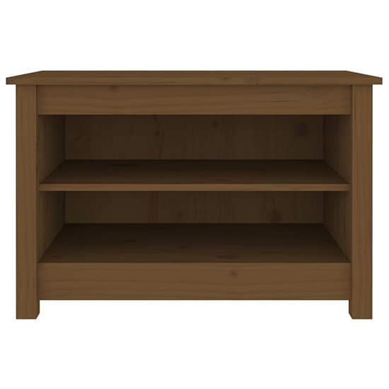 Cedric Solid Pinewood Shoe Storage Bench In Honey Brown_3