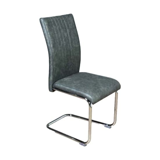 Ceibo Leather Dining Chair In Two Tone Grey_1