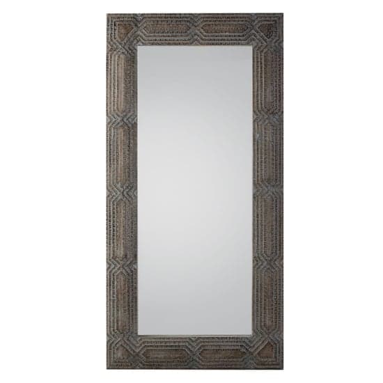 Celina Leaner Floor Mirror In Natural Wooden Frame_1