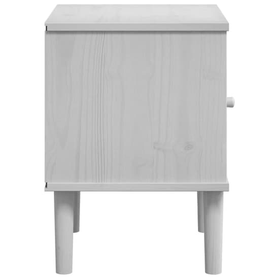 Celle Pinewood Bedside Cabinet With 1 Drawer In White_7