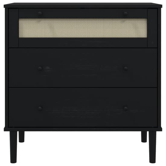 Celle Pinewood Chest Of 3 Drawers In Black_5