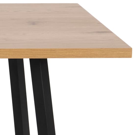 Cenote Wooden Dining Table Rectangular In Oak And Black_4