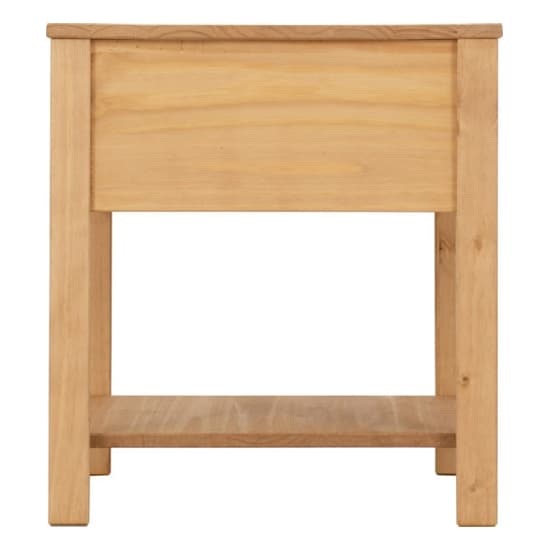 Central Wooden Side Table In Waxed Pine_4