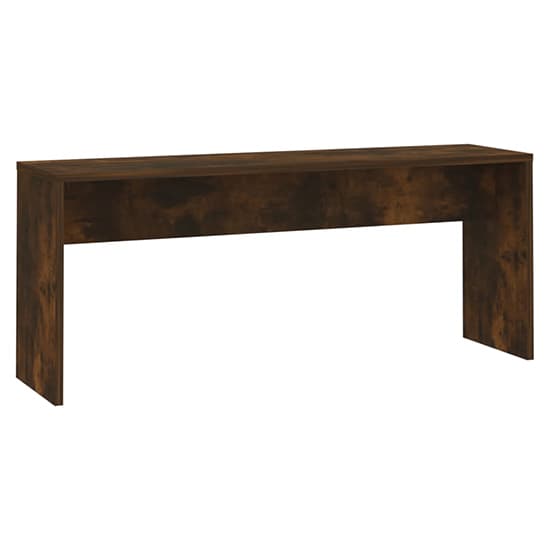 Ceylon Wooden Dining Table With 2 Benches In Smoked Oak_4