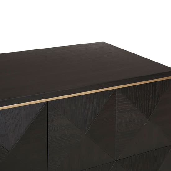 Chalawan Wooden Sideboard In Dark Brown Oak Furniture in Fashion