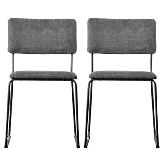Chalk Charcoal Fabric Dining Chairs In A Pair_1
