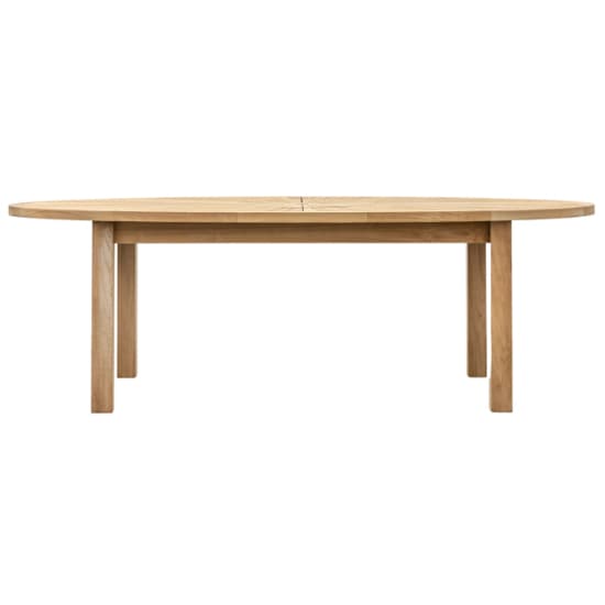 Champil Outdoor Oval Wooden Dining Table In Natural_1