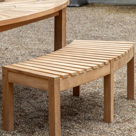 Champil Outdoor Wooden Dining Bench In Natural_1