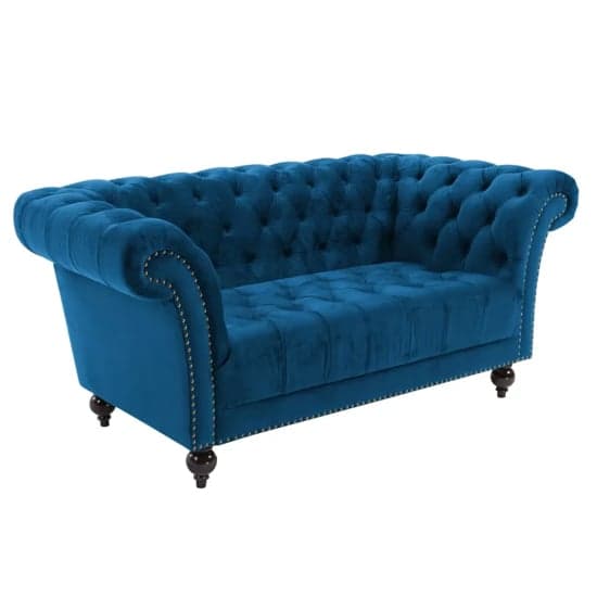 Chanter Fabric 2 Seater Sofa In Midnight Blue_2