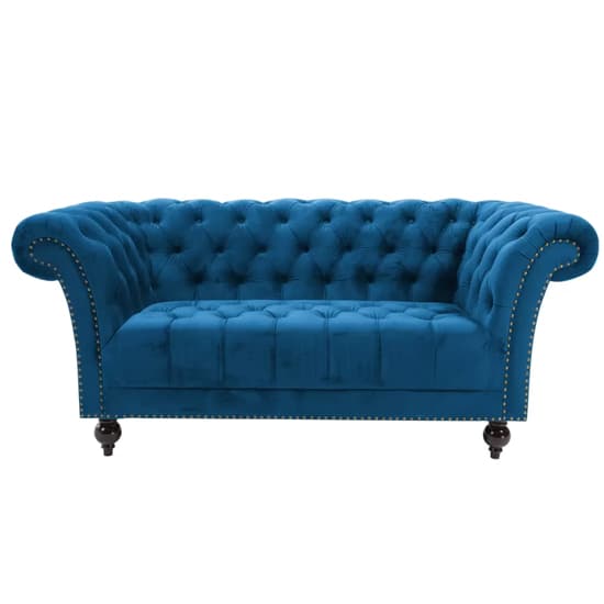 Chanter Fabric 2 Seater Sofa In Midnight Blue_3