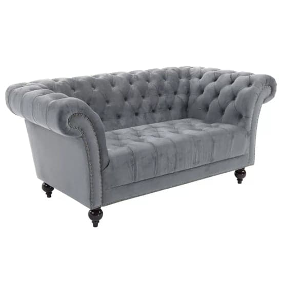 Chanter Fabric 2 Seater Sofa In Midnight Grey_2