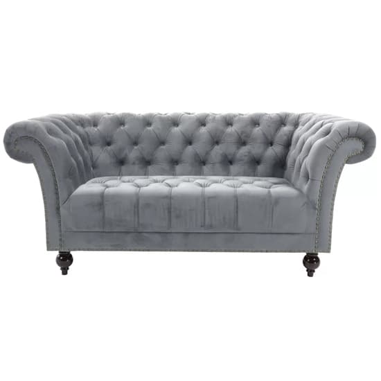 Chanter Fabric 2 Seater Sofa In Midnight Grey_3