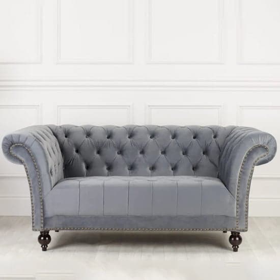 Chanter Fabric 2 Seater Sofa In Midnight Grey_1