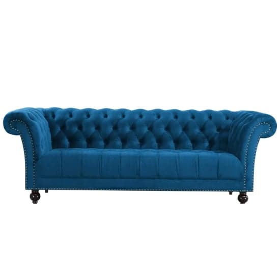 Chanter Fabric 3 Seater Sofa In Midnight Blue_3