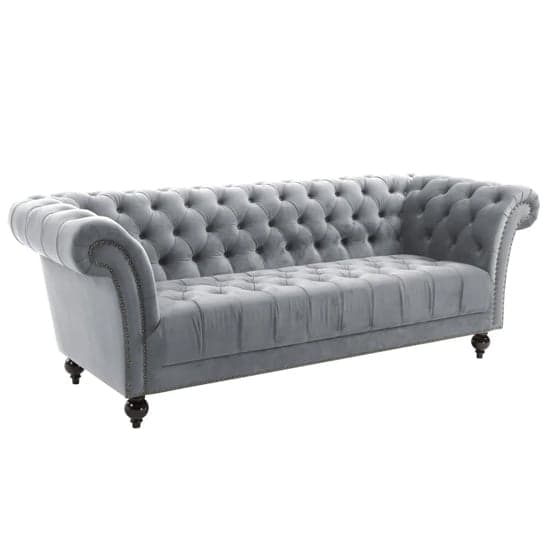 Chanter Fabric 3 Seater Sofa In Midnight Grey_2
