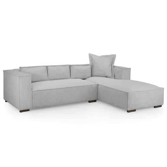 Charlie Fabric Corner Sofa Right Hand In Grey_1