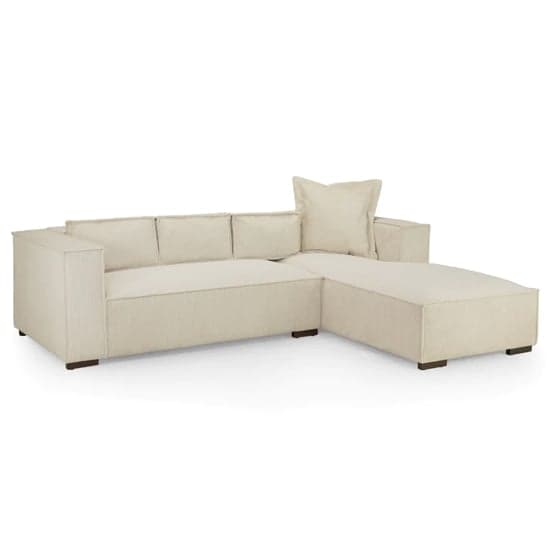 Charlie Fabric Corner Sofa Right Hand In Natural_1