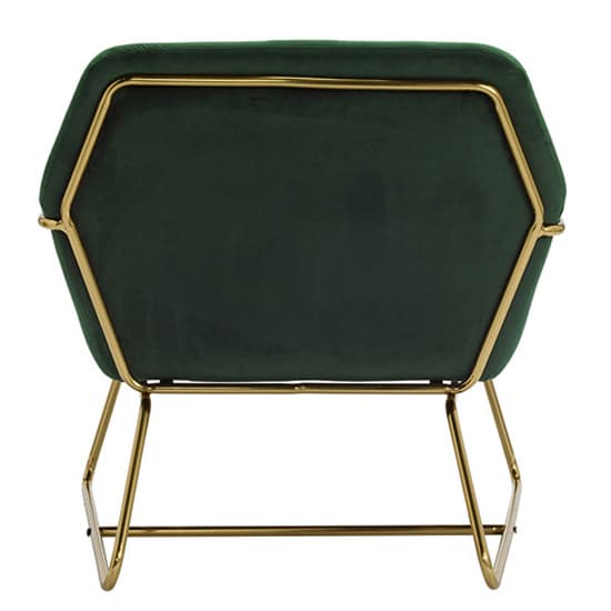 Charlies Velvet Armchair With Gold Frame In Racing Green_3
