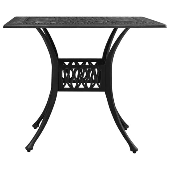 Charlton Aluminium Garden Bistro Table In Black Furniture in Fashion