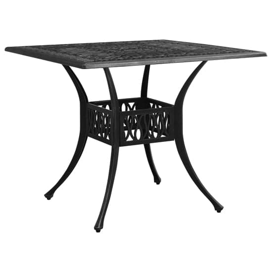 Charlton Aluminium Garden Bistro Table In Black_1
