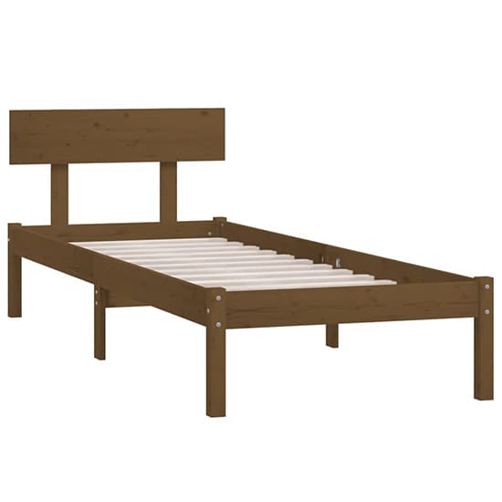 Chavez Solid Pinewood Single Bed In Honey Brown_3