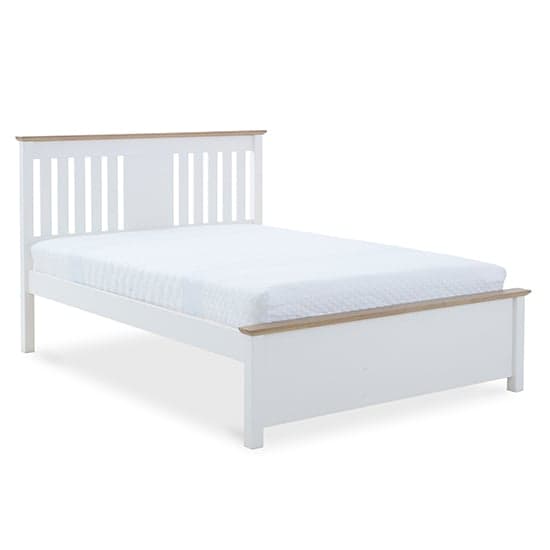 Chester Wooden Double Bed In White_1