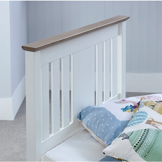 Chester Wooden Single Bed In White_7