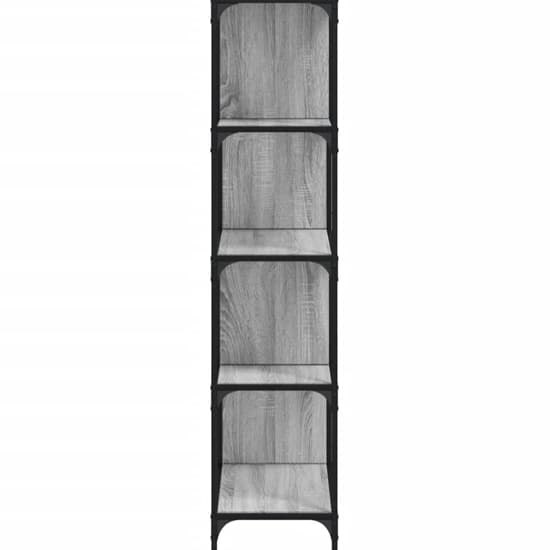 Chester Wooden Bookcase With 6 Shelves In Grey Sonoma_5