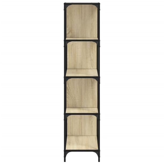 Chester Wooden Bookcase With 6 Shelves In Sonoma Oak_5