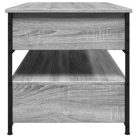 Chester Wooden Coffee Table Large With 2 Drawers In Grey Sonoma_4