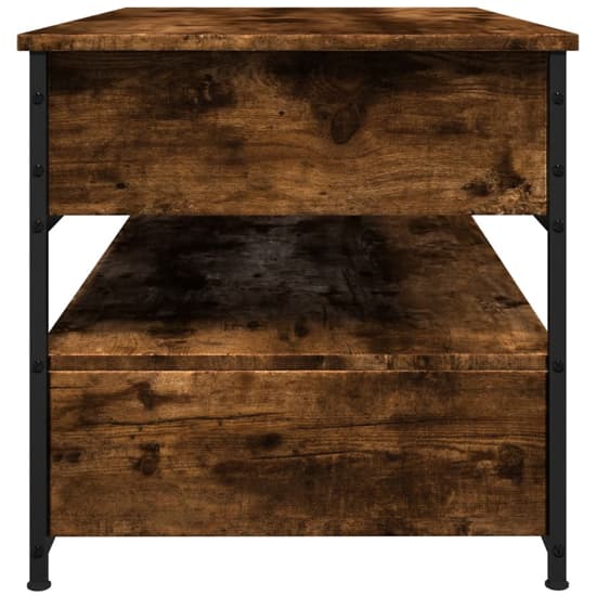 Chester Wooden Coffee Table Large With 2 Drawers In Smoked Oak_4