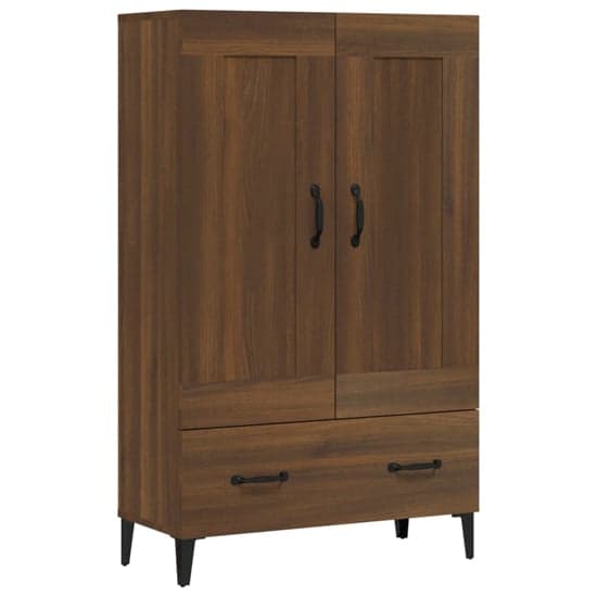 Chester Wooden Sideboard With 2 Doors 1 Drawer In Brown Oak_3