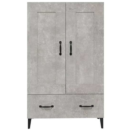 Chester Wooden Sideboard With 2 Doors 1 Drawer In Concrete Effect_4